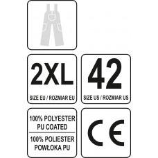 Salopeta impermeabila masura XXL Yato YT-80964..